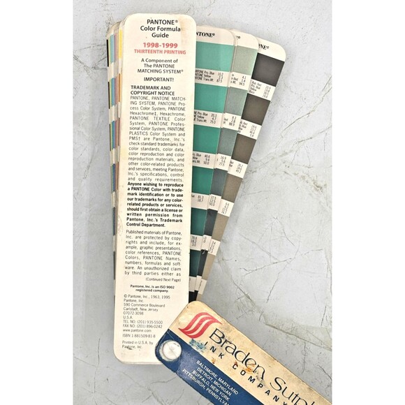 Vintage Braden Sutphin Pantone Matching System Color Guide Ink Company Fan Deck - Picture 8 of 12